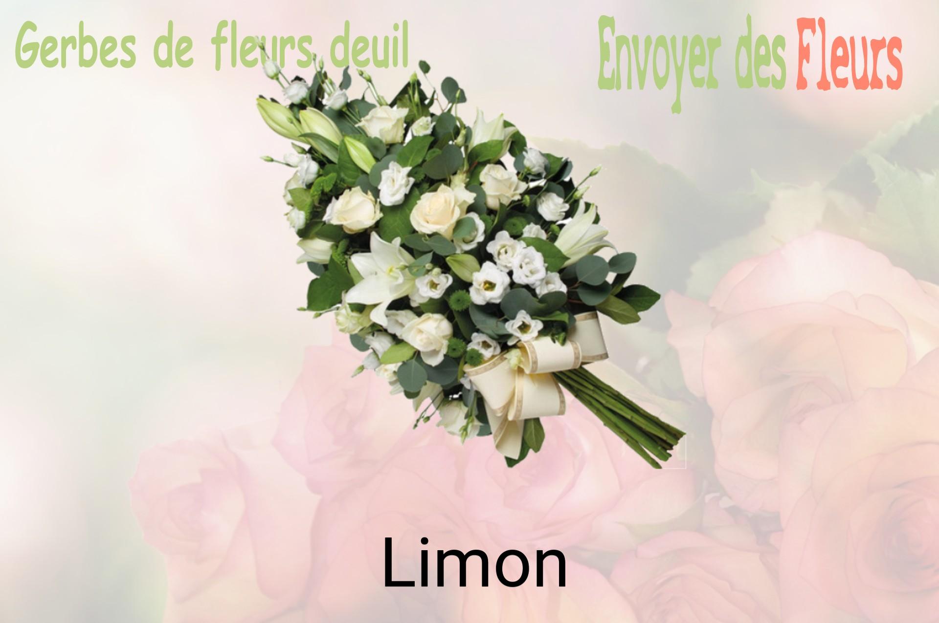 Gerbe de fleurs de deuil livrée à Limon